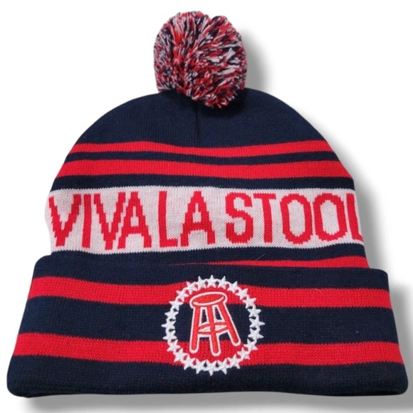 Barstool Sports Beanie Cap OSFM Viva La Stool Pom Beanie Hat OS New Without T - Picture 1 of 3